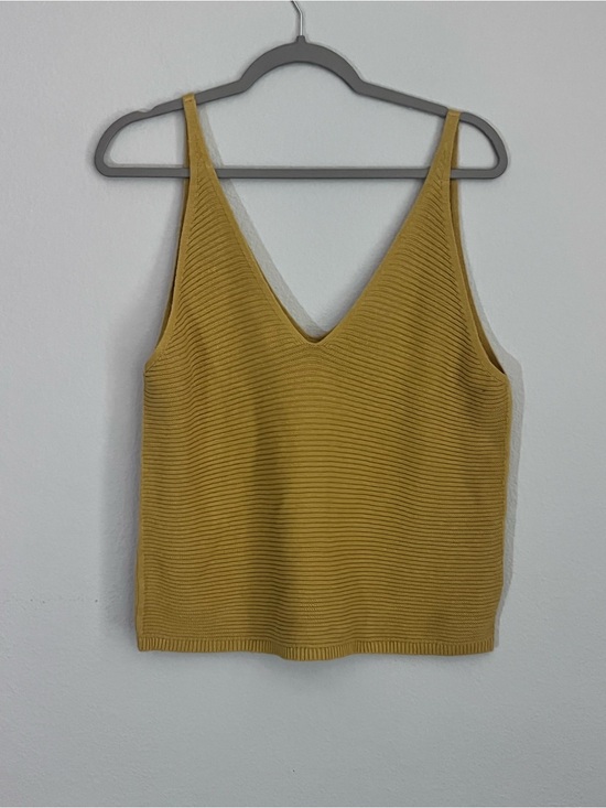 Express Sweaters - Express Women's V-Neck Sweater in Mustard